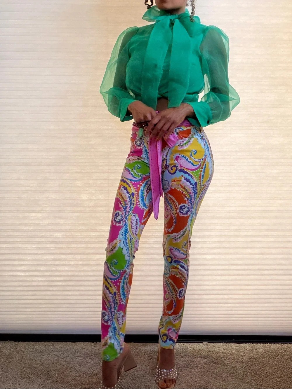 J. McLaughlin Paisley Skinny Pants
